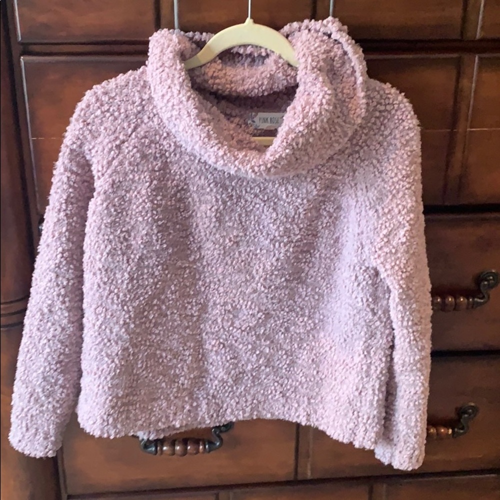 Pink rose sweater